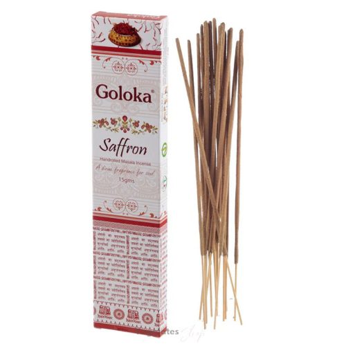 Goloka Saffron füstölő (Sáfrány) 15 g