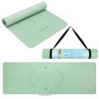 Jóga és Pilates szőnyeg, SPOKEY MANDALA, zöld - 183x61x0,4 (hordozópánttal)