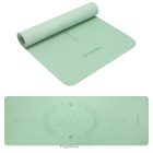 Jóga és Pilates szőnyeg, SPOKEY MANDALA, zöld - 183x61x0,4 (hordozópánttal)