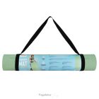 Jóga és Pilates szőnyeg, SPOKEY MANDALA, zöld - 183x61x0,4 (hordozópánttal)